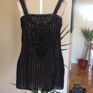 Vintage Y2K era Proenza Schouler gorgeous Black cami tank top EUC